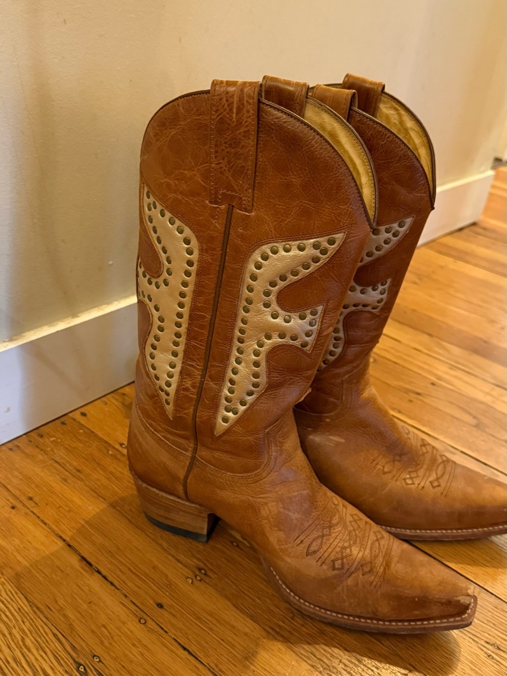 Rare vintage daisy duke Frye cowboy boot Leather - Picture 2 of 4